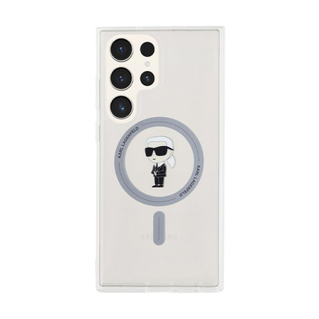 Karl Lagerfeld IML Ikonik MagSafe - Hülle für Samsung Galaxy S23 Ultra (Transparent)