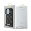 Pouzdro Guess Peony Script MagSafe - iPhone 16 Pro (černé)