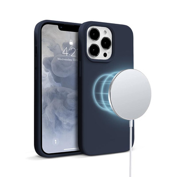 Crong Color Cover Magnetic - iPhone 13 Pro MagSafe Case (bleu marine)