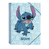 Disney Stitch - Raccoglitore elastico A4 + 30 fogli trasparenti