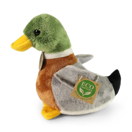 MASKOTKA PLUSZOWA KACZKA Z DŹWIĘKIEM REALISTYCZNA 22cm RAPPA KACZUSZKA ECO