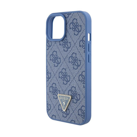 Guess Crossbody 4G Metall-Logo - iPhone 15 Tasche (blau)