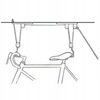 Ceiling-mounted Garage Bike Rack, Dunlop Bike Lift, Hook Mount
