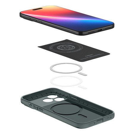 Spigen Thin Fit Mag MagSafe – Pouzdro pro iPhone 17 Pro Max (Abyss Green)