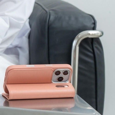 Moshi Overture MagSafe - Leather 3-in-1 Flip Case iPhone 17 Pro (Misty Coral)
