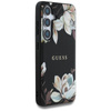 Guess Grained Printed Flower Pattern MagSafe - pouzdro pro Samsung Galaxy S25 (černé)
