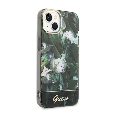 Guess Jungle Case - iPhone 14 Plus tok (zöld)