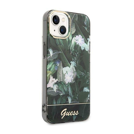Guess Jungle Case - iPhone 14 tok (zöld)
