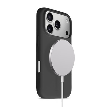 MAGSAFE SILIKONHAUS FÜR IPHONE 17 PRO MAX Crong SCHWARZES MAGNETGEHÄUSE