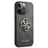 Guess 4G Big Metal Logo - iPhone 13 Pro Max Tasche (grau)