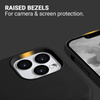 CZARNE ETUI SILIKONOWE DO IPHONE 13 PRO Crong Z MIKROFIBRĄ ELEGANCKIE