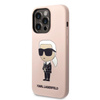 Karl Lagerfeld Silikonové pouzdro NFT Ikonik MagSafe - iPhone 14 Pro (růžové)