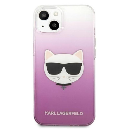 Karl Lagerfeld Choupette Head - iPhone 13 Mini Tasche (rosa)