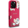 Guess Grained Printed Flower Pattern MagSafe - Hülle für iPhone 16 Pro Max (fuchsia)