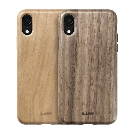 Laut PINNACLE - Coque en bois véritable pour iPhone XR (Bois de cerisier)