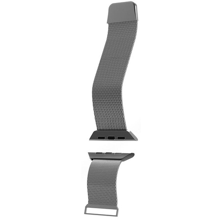 Puro Milanese mágneses szíj - Rozsdamentes acél szíj Apple Watch 38/40/41/42 mm-es órához (ezüst)