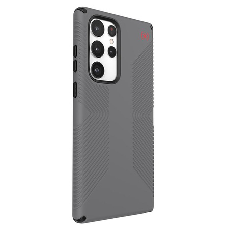 Speck Presidio2 Grip - Samsung Galaxy S22 Ultra Case with MICROBAN Coating (Graphite Grey/Black)