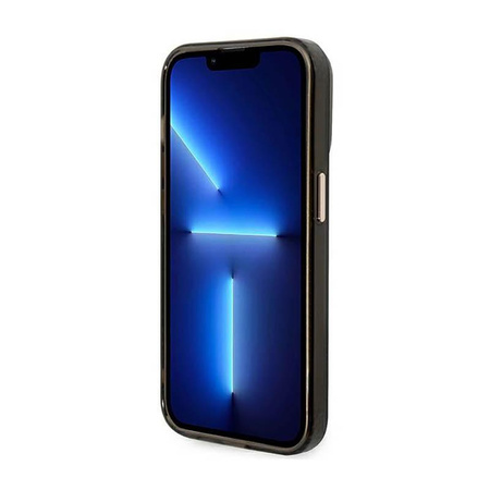 Guess Gold Outline Translucent MagSafe - iPhone 14 Pro tok (fekete)