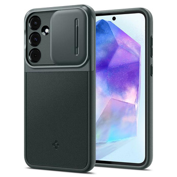 Spigen Optik Armor - Gehäuse für Samsung Galaxy A55 5G (Abyss Grün)