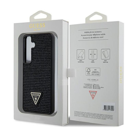 Guess Rhinestone Triangle - Samsung Galaxy S24 Case (black)