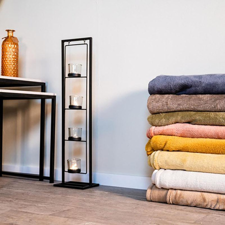 Koc flanelowy 200x150cm (żółty)