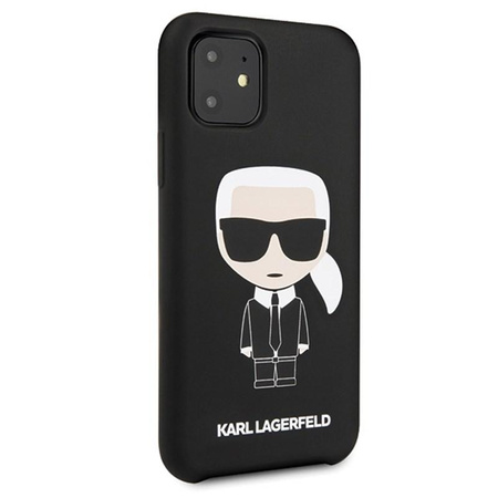 Karl Lagerfeld Fullbody szilikon Iconic - iPhone 11 tok (fekete)