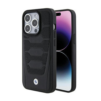 BMW Leather Seats Pattern - Coque pour iPhone 15 Pro (noir)