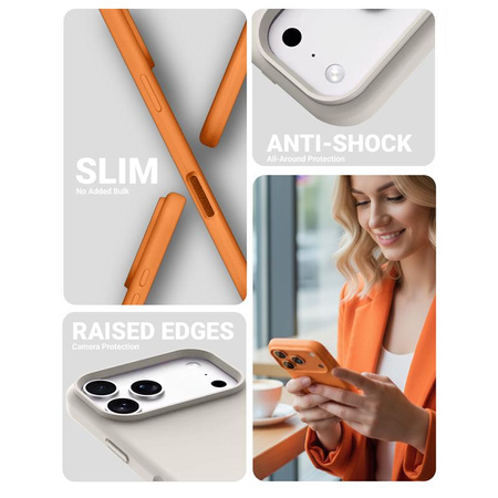 Magnetický kryt Crong Color Cover - MagSafe pro iPhone 17 Pro Max (kámen béžový)