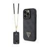 Guess Crossbody 4G Metal Logo - iPhone 15 Pro Case (black)