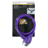 Dunlop - Keyed spiral bike lock 65 cm (Purple)