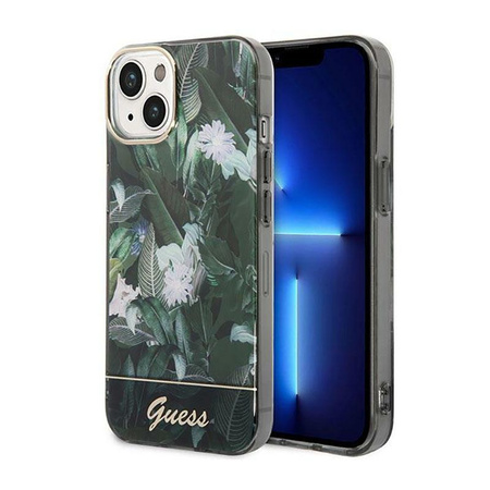 Guess Jungle Case - pouzdro pro iPhone 14 Plus (zelené)