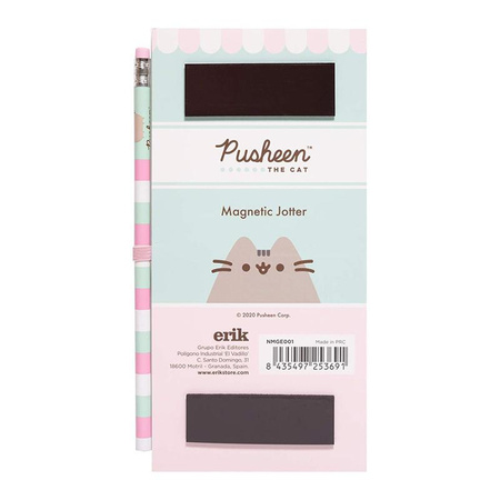 Pusheen - Liste de courses magnétique pour le réfrigérateur de la collection Foodie (10 x 21 cm)