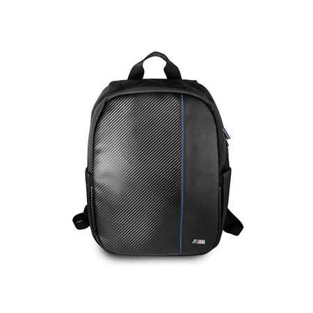BMW Carbon Navy Stripe - Sac à dos pour ordinateur portable 16" (noir)
