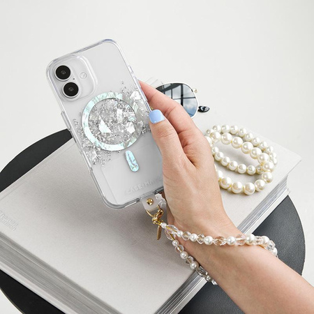 Case-Mate Karat MagSafe - iPhone 16 case decorated with mother of pearl (A Touch of Pearl)