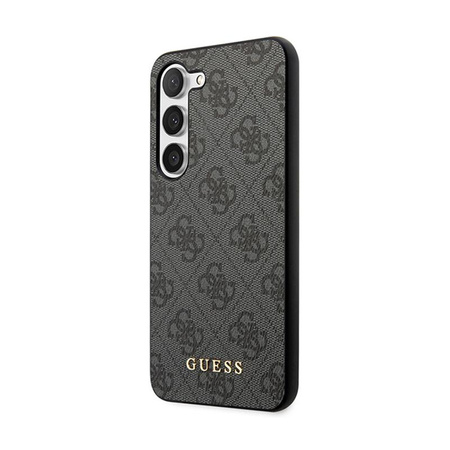 Guess 4G Metall Gold Logo - Samsung Galaxy S24+ Gehäuse (schwarz)