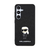 Karl Lagerfeld Fixed Glitter Ikonik Logo Metal Pin - Samsung Galaxy S24+ Case (black)