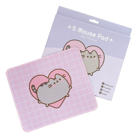 PODKŁADKA POD MYSZKĘ KOT PUSHEEN DLA DZIECKA, Różowa, dla Dzieci, z Kotem