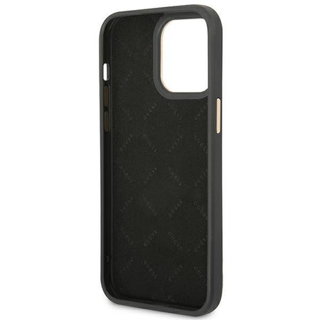 Guess 4G Metal Camera Outline Tasche - iPhone 14 Pro Tasche (Schwarz)