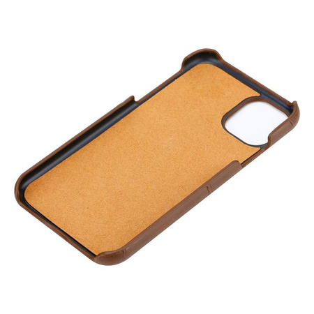 Crong Neat Cover - Etui iPhone 11 Pro z kieszeniami (brązowy)