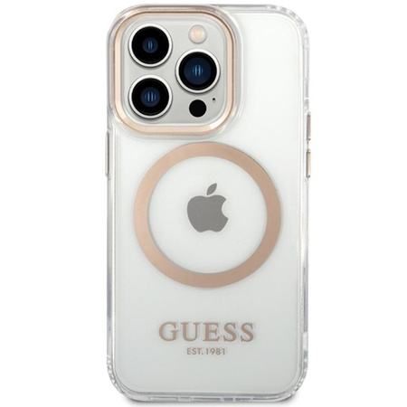 ETUI MAGSAFE GUESS DO IPHONE 15, Case Przezroczyste, Magnetyczne, Modne