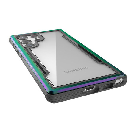 X-Doria Raptic Shield Pro - pouzdro pro Samsung Galaxy S22 Ultra 5G (antimikrobiální ochrana) (duhové)