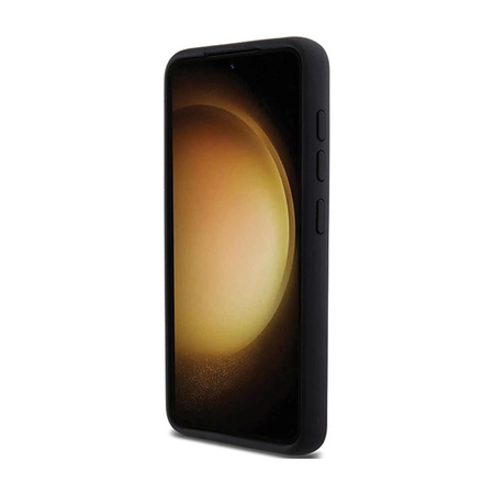 Karl Lagerfeld szilikon Ikonik fém kitűző - Samsung Galaxy S24 tok (fekete)