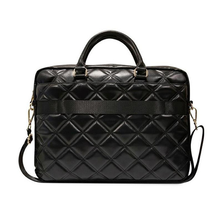 Guess Quilted 4G Computer Bag - Torba na notebooka 15" / 16" (czarny)