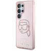 Karl Lagerfeld Rhinestones Karl Head Logo - Étui Samsung Galaxy S25 Ultra (rose)