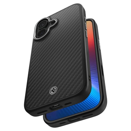 Spigen Enzo Aramid T Mag MagSafe - Case for iPhone 17 (Black/Silver)