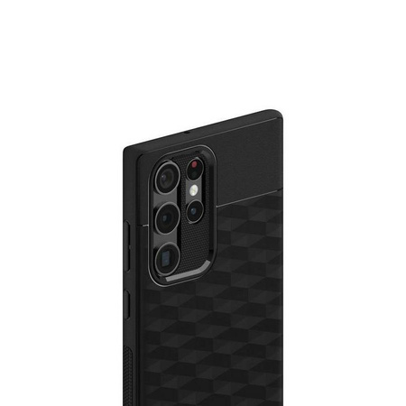 Spigen - Pouzdro Caseology Parallax pro Samsung Galaxy S22 Ultra (černé)