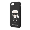 Karl Lagerfeld Fullbody Silicone Iconic - Case iPhone SE 2022 / SE 2020 / 8 / 7 (Noir)