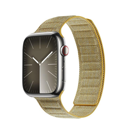 Crong Melange - Magnetický řemínek pro Apple Watch 38/40/41/42 mm (žlutý melanž)