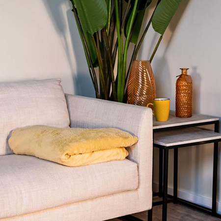 Flanell-Decke 200x150cm (gelb)