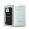 Guess Saffiano Classic Logo MagSafe - iPhone 16 Pro tok (fekete)